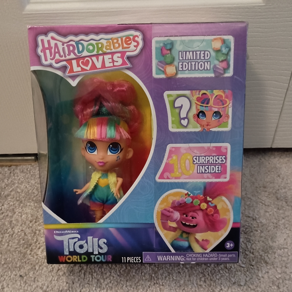 NWT Hairdorables Loves - Limited Edition -Trolls World